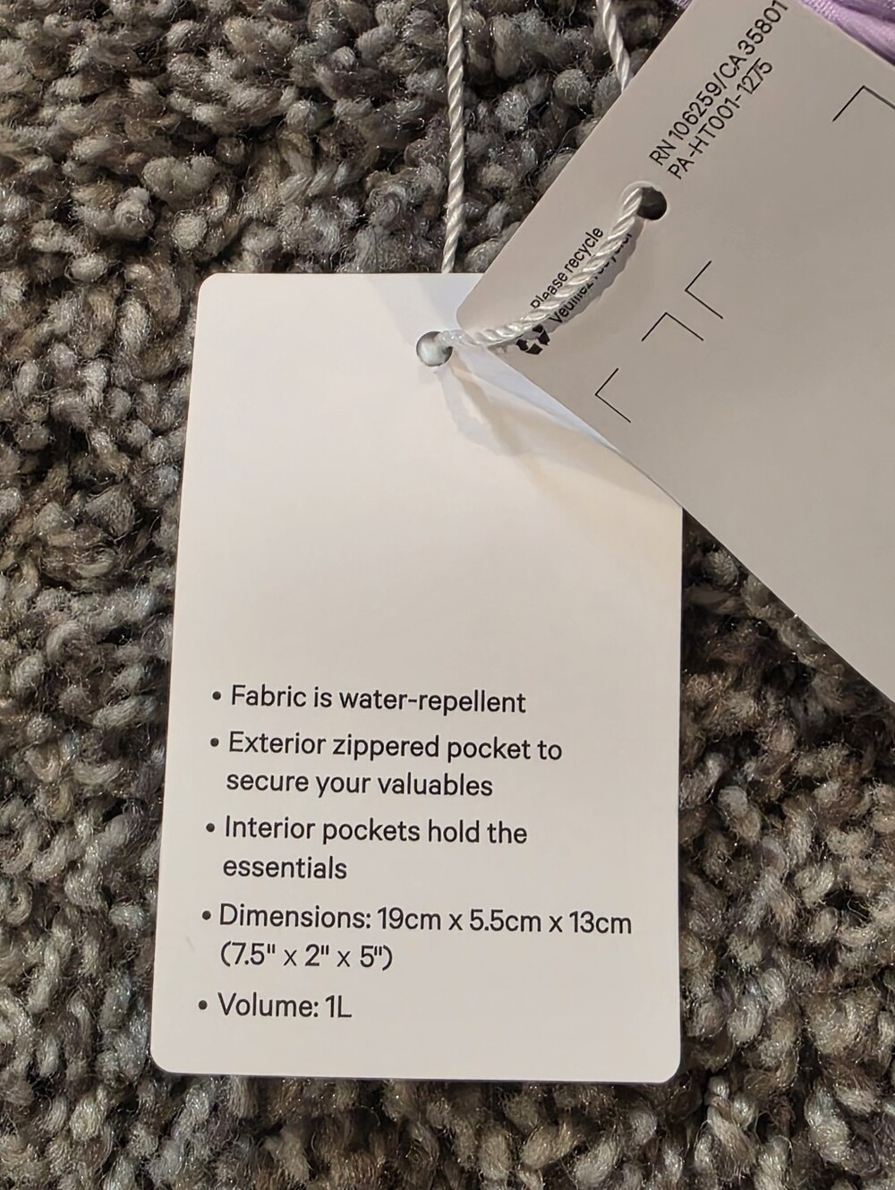 Lululemon Everywhere Belt Bag Lilac Play/Silver 1L - Picture 3 of 9